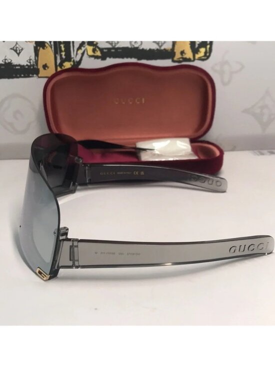 Authentic Gucci GG1637S 002 Silver Mirror Sunglasses – New main image 7